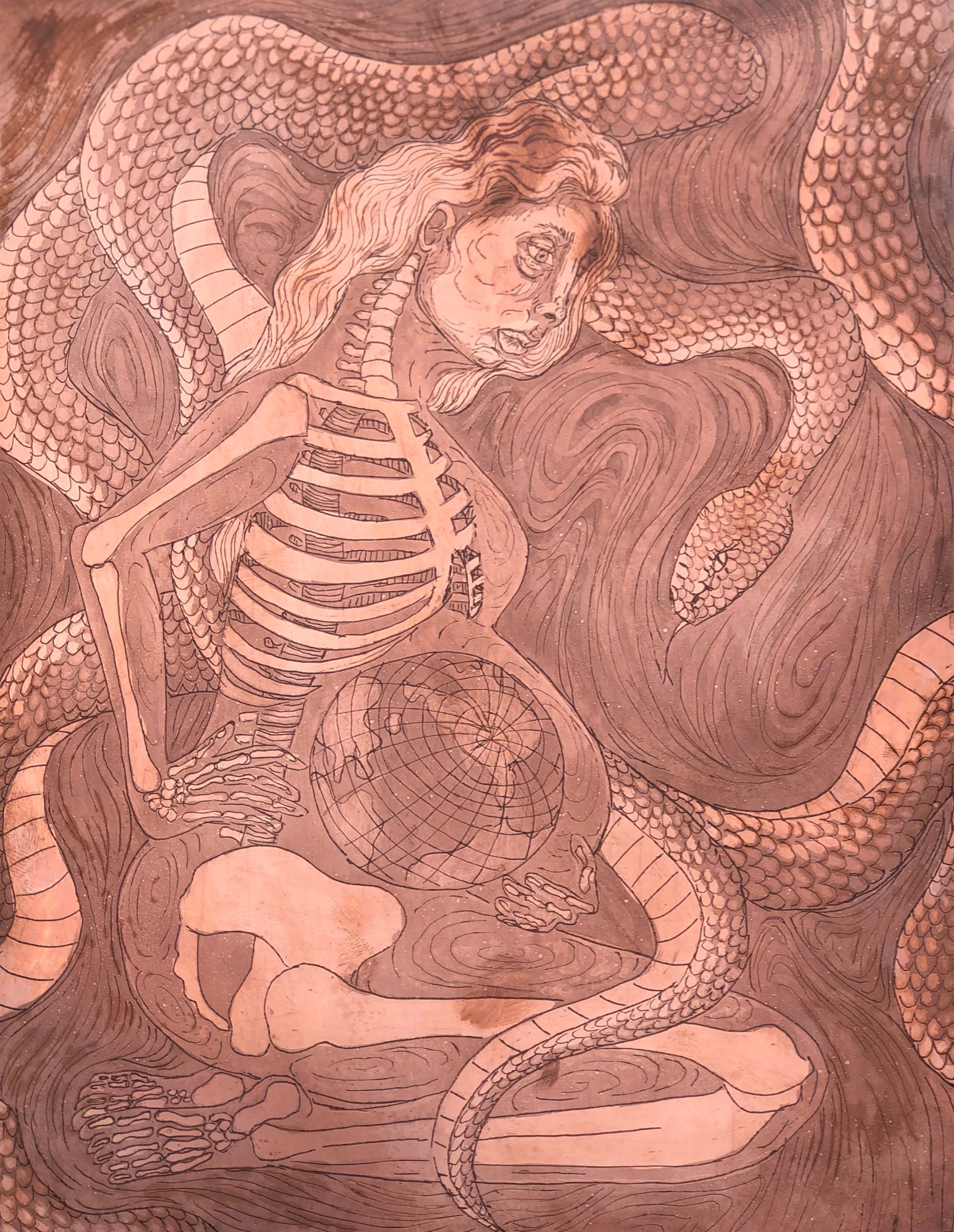 copper plate of etching