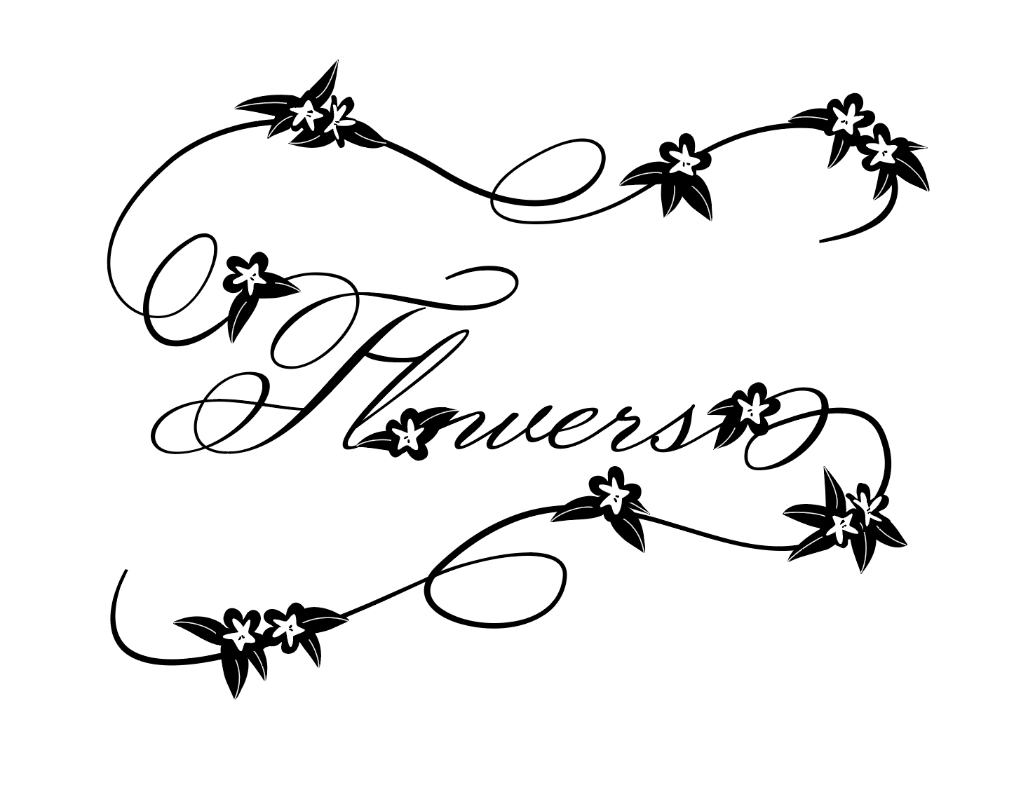 Flowers: Word Graphic
