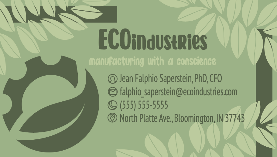 ECOindustries Business Card Design
